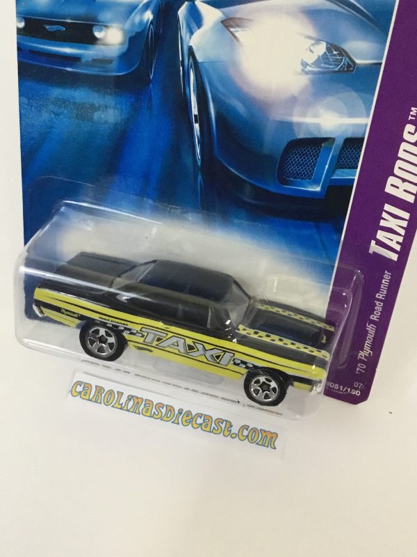 2007 Hot Wheels #51 70 Plymouth Road Runner taxi rods (GGG1) Online Sale