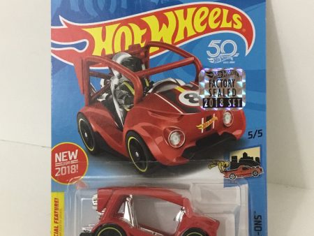 2018 Hot Wheels #197 Kick Kart red Factory sealed sticker WW2 Online now