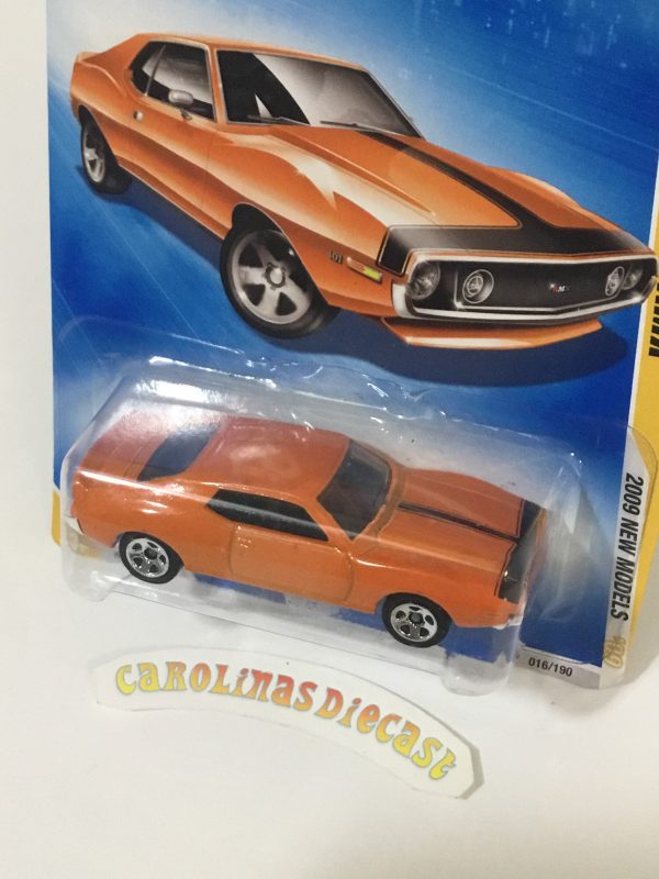 2009 Hot Wheels #16 AMC javelin AMX orange (III2) Sale