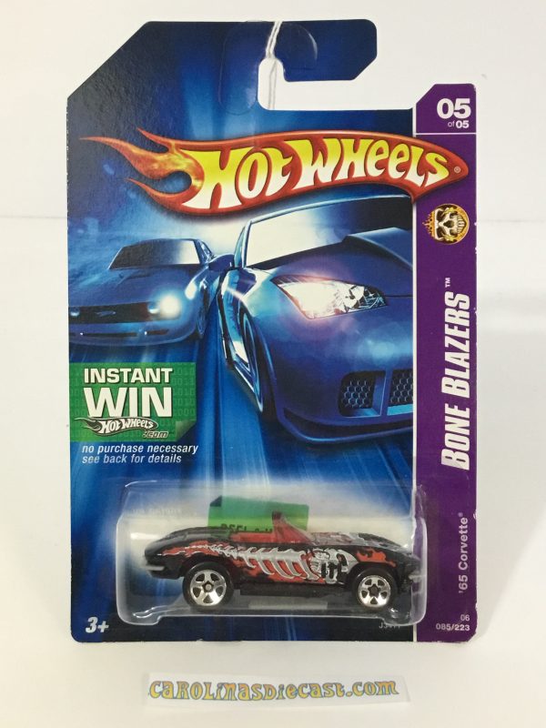 2006 Hot wheels #85 65 corvette Bone Blazers (BB1) For Sale