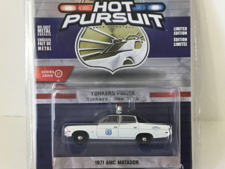 Greenlight Hot Pursuit series 35 Yonkers police 1971 AMC Matador For Discount