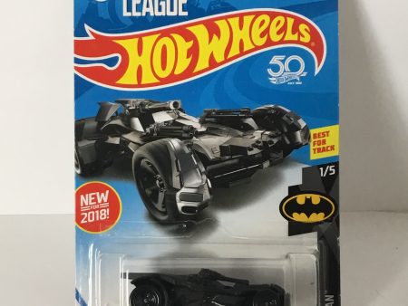 2018 Hot Wheels #1 justice league Batmobile flat black 119E Supply