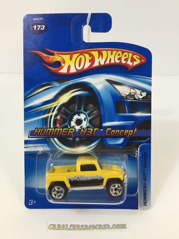 2006 Hot Wheels #173 Hummer H3T concept yellow (GGG2) on Sale