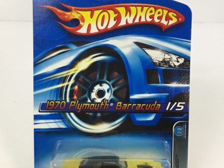 2006 Hot Wheels #61 70 Plymouth Barracuda yellow (FFF5) For Sale