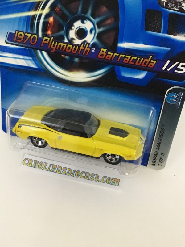 2006 Hot Wheels #61 70 Plymouth Barracuda yellow (FFF5) For Sale