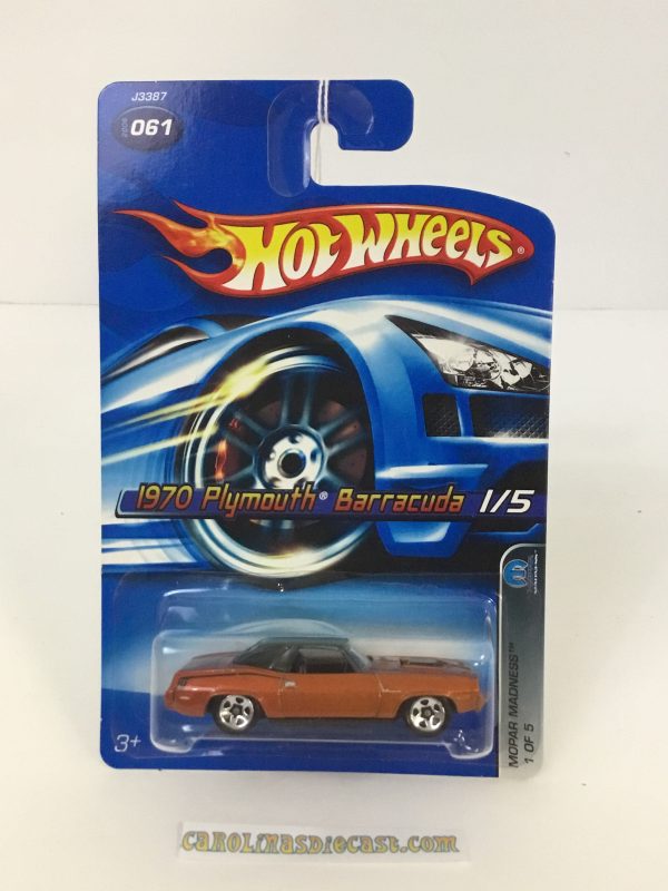 2006 Hot Wheels #61 70 Plymouth Barracuda copper (FFF5) Online Hot Sale