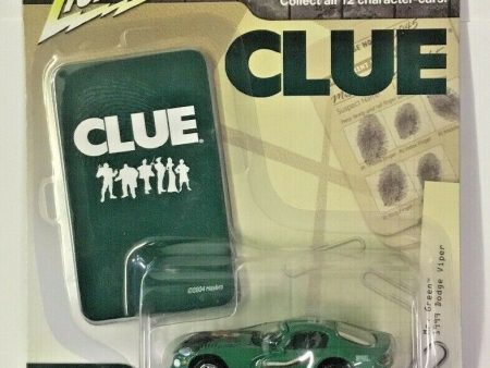 2004 Johnny Lightning CLUE Character Cars 1999 DODGE VIPER Mr. Green1 64 207A Supply