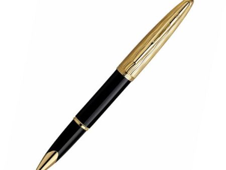 Waterman Carene Essential Roller Ball Pen - Black & Gold Supply