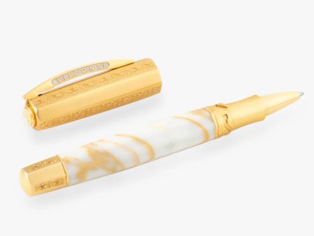 Visconti IL Magnifico Roller Ball Pen - Calacatta Gold (Limited Edition) on Sale